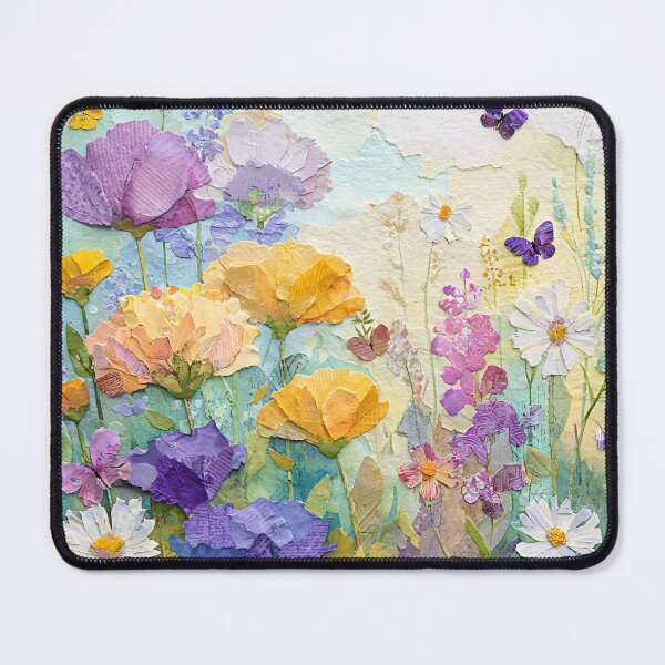 Item preview, Meadow Flowers in a Collage Style designed and sold by thesnowwhyte.