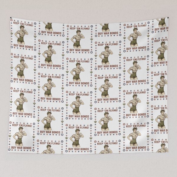 Item preview, Patriotic Pin Up Girl World War II Recruiting Style designed and sold by Blok45.