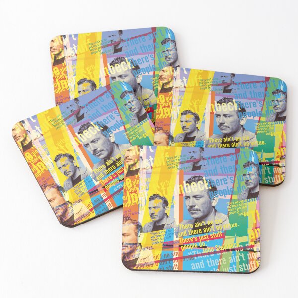 Item preview, John Steinbeck quote Pop Art – Modern author portrait designed and sold by Mauswohn.