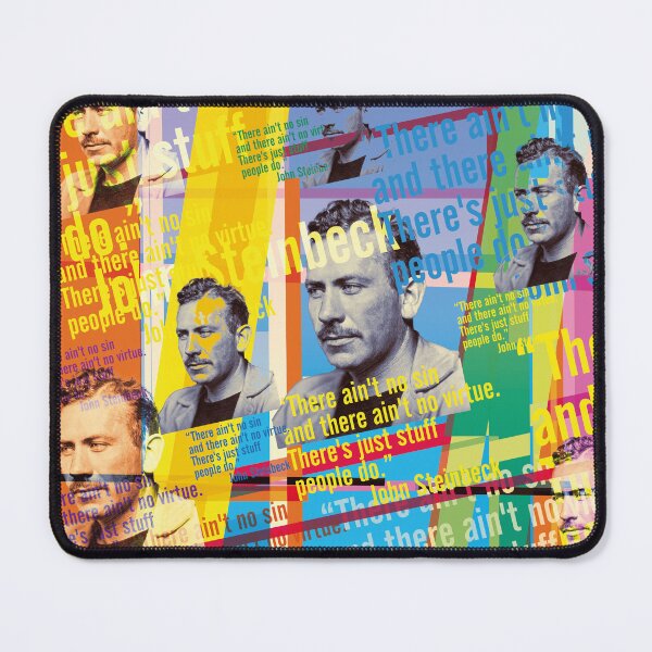 Item preview, John Steinbeck quote Pop Art – Modern author portrait designed and sold by Mauswohn.