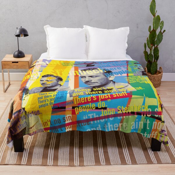 Item preview, John Steinbeck quote Pop Art – Modern author portrait designed and sold by Mauswohn.