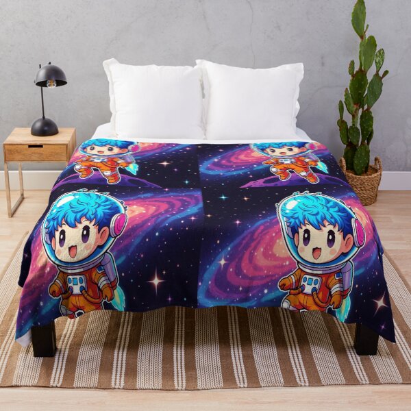 Item preview, Copy of Fluffy Blue Hair Astronaut Space Sticker Chibi designed and sold by NovaDigitalArt45.