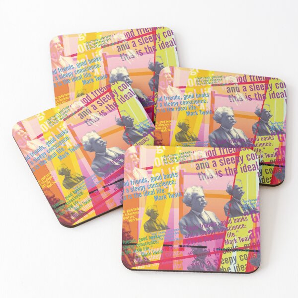 Item preview, Mark Twain quote Pop Art – Modern Literature Portrait designed and sold by Mauswohn.