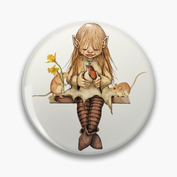 Item preview, Pixie Girl with Bird and Mice, Daffodils, Fantasy Art designed and sold by JoyfulWhimsy.