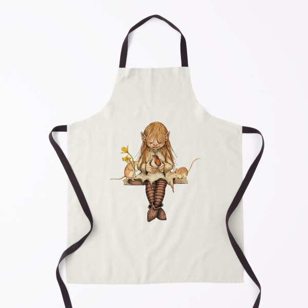 Item preview, Pixie Girl with Bird and Mice, Daffodils, Fantasy Art designed and sold by JoyfulWhimsy.