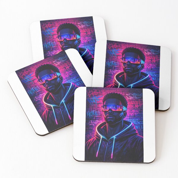 Item preview, Neon Noir – Cyberpunk Streetwear Portrait  designed and sold by DigitalDropArts .