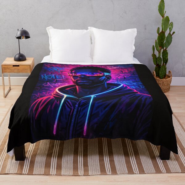 Item preview, Neon Noir – Cyberpunk Streetwear Portrait designed and sold by DigitalDropArts .