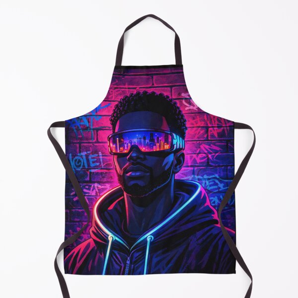 Item preview, Neon Noir – Cyberpunk Streetwear Portrait  designed and sold by DigitalDropArts .