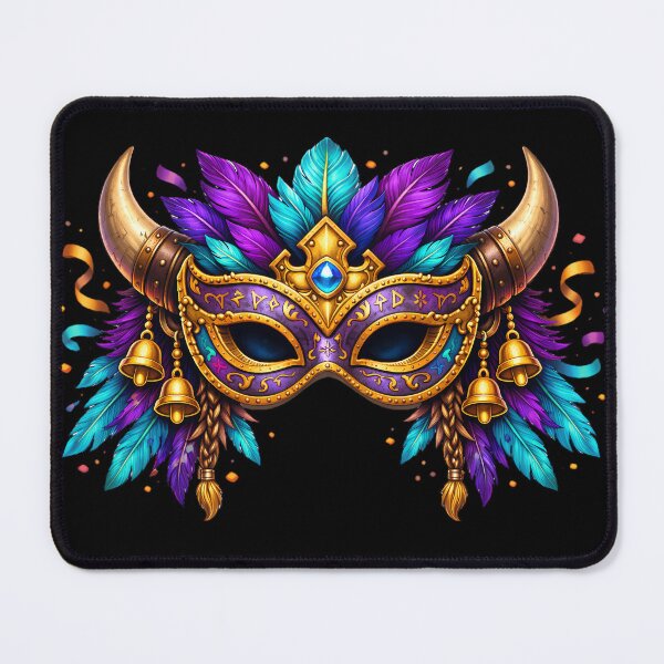 Item preview, Nordic Carnival Mask – Viking Masquerade Emblem designed and sold by NorseDrip.