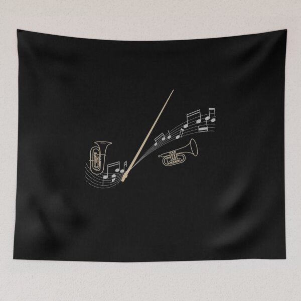Item preview, Conductor Orchestra Brass Band Music Notes designed and sold by ladyindigital.