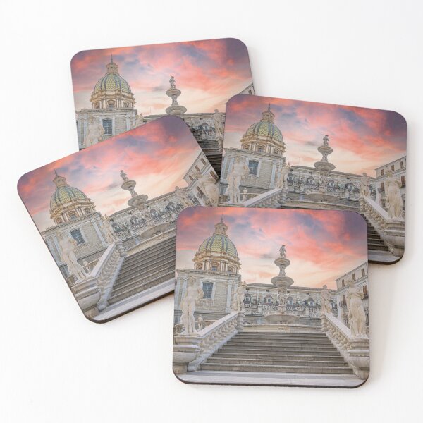 Item preview, Piazza Pretoria Palermo – Sicilian architecture at sunset designed and sold by Mauswohn.
