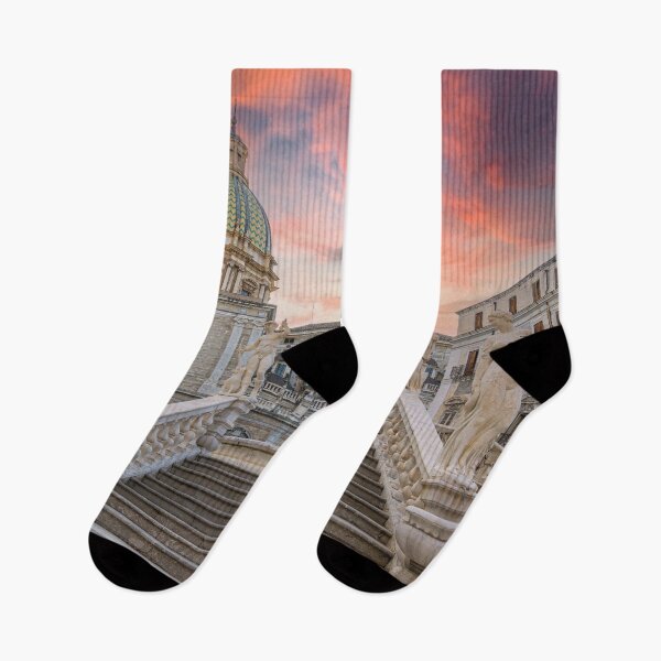 Item preview, Piazza Pretoria Palermo – Sicilian architecture at sunset designed and sold by Mauswohn.