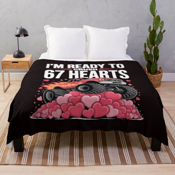 Item preview, I`m ready To Crush 67 Hearts – Monster Truck Valentines Day Shirt designed and sold by Redgiant87x.
