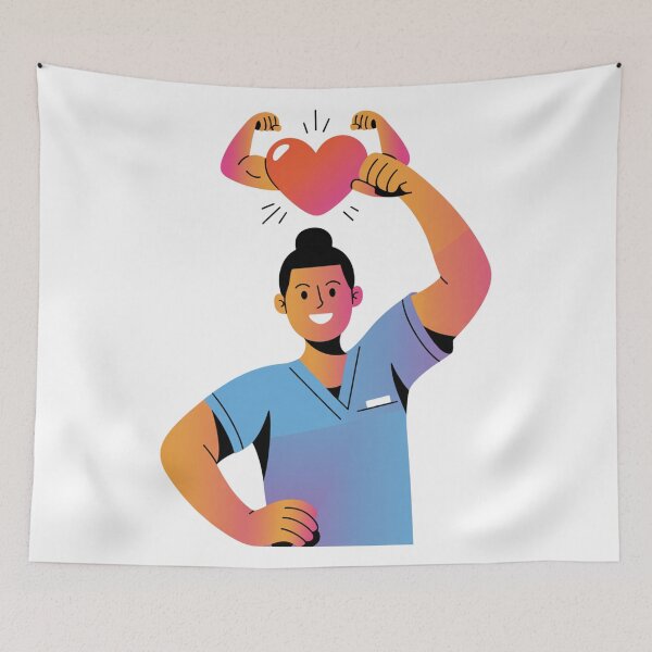 Item preview,  Physiotherapist With Flexing Heart designed and sold by McVrax.