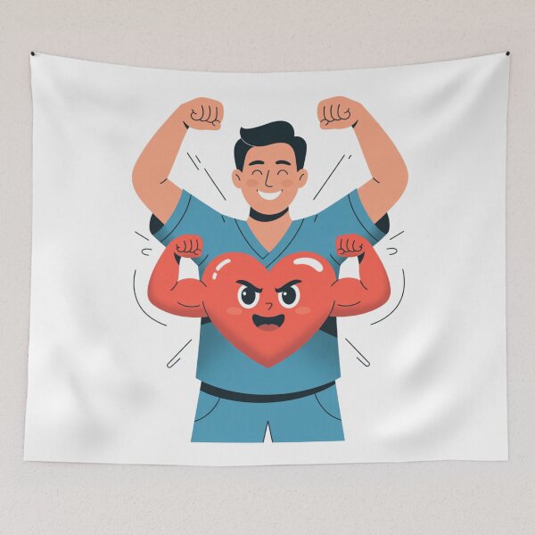 Item preview,  Physiotherapist With Flexing Heart designed and sold by McVrax.