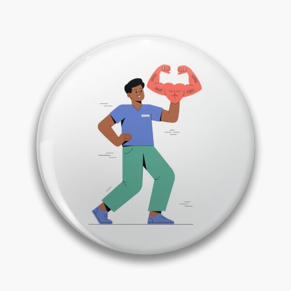 Item preview,  Physiotherapist With Flexing Heart designed and sold by McVrax.