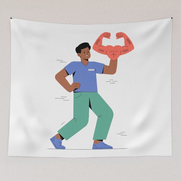 Item preview,  Physiotherapist With Flexing Heart designed and sold by McVrax.