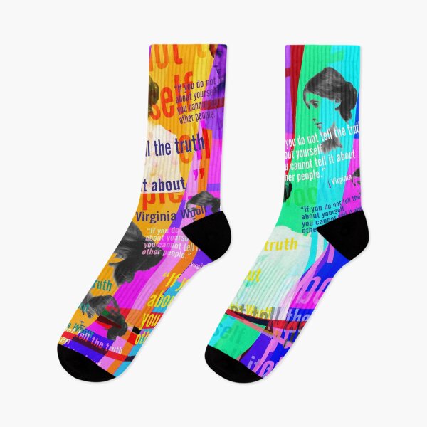 Item preview, Virginia Woolf quote Pop Art – Modern Portrait World Literature designed and sold by Mauswohn.