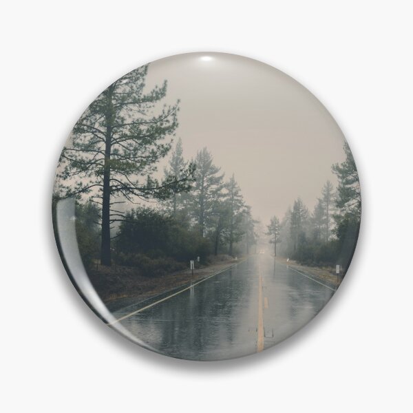 Item preview, Camino solitario en la niebla – Paisaje melancólico del bosque bajo la lluvia designed and sold by Mauswohn.