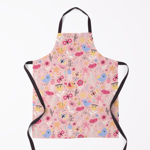 Item preview, Bright spring birds florals butterflies cottagecore pink designed and sold by Nicola-Rowe.