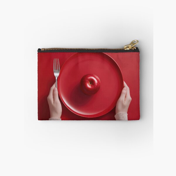 Item preview, Hands holding a plate with apple designed and sold by anytka.