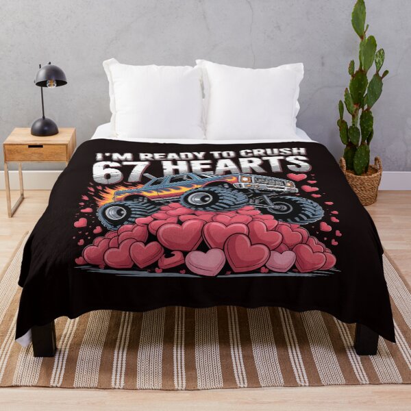 Item preview, I`m ready To Crush 67 Hearts – Cute Monster Truck Valentines Day Design designed and sold by Redgiant87x.