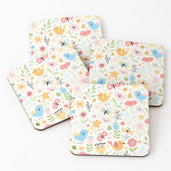 Item preview, Bright Spring birds florals butterflies cottagecore lemon designed and sold by Nicola-Rowe.