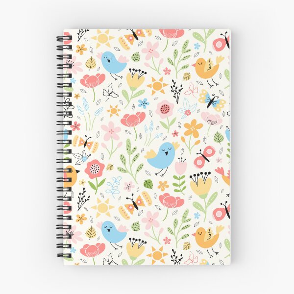 Item preview, Bright Spring birds florals butterflies cottagecore lemon designed and sold by Nicola-Rowe.