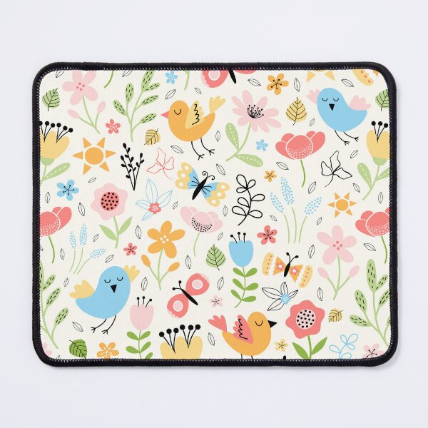 Item preview, Bright Spring birds florals butterflies cottagecore lemon designed and sold by Nicola-Rowe.
