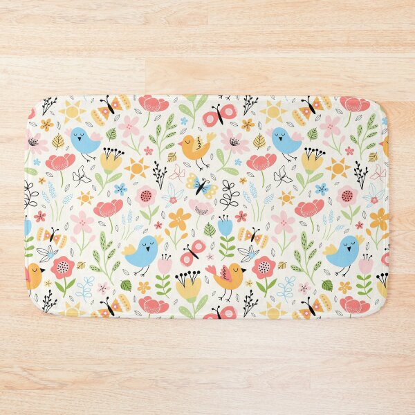 Item preview, Bright Spring birds florals butterflies cottagecore lemon designed and sold by Nicola-Rowe.