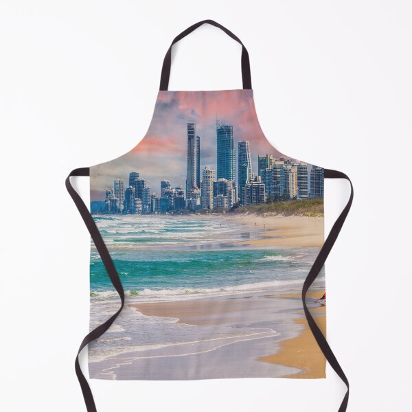 Item preview, Oceanfront skyline – Gold Coast beach panorama at sunset designed and sold by Mauswohn.