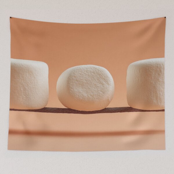 Item preview, Marshmallows on a stick in a row designed and sold by anytka.