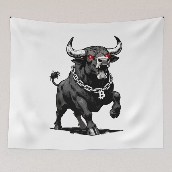 Item preview, Bitcoin Bull Red Laser Eyes Crypto Bullrun Gift designed and sold by Pineapple-Tree.