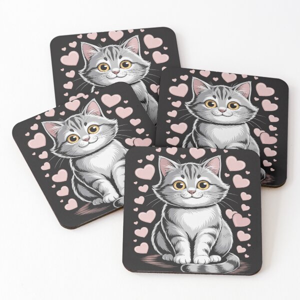 Item preview, Fluffy Grey Cat Print Men Women Kids designed and sold by BlueCreator-inc.