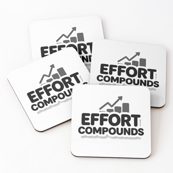 Item preview, Effort Compounds Quote designed and sold by ThePixelAndPine.