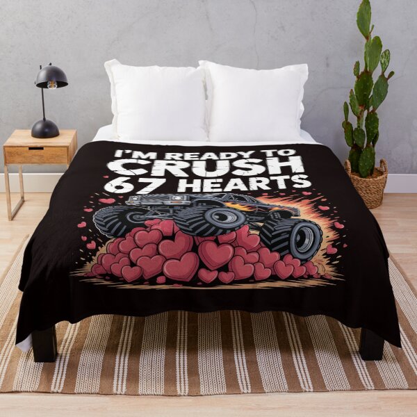 Item preview, I`m ready To Crush 67 Hearts – Kids Monster Truck Valentine Gift designed and sold by Redgiant87x.