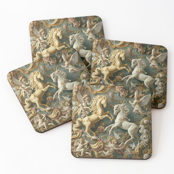 Item preview, Celestial Dance of Unicorns and Cherubs designed and sold by Looyoursellf.