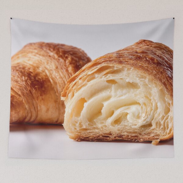 Item preview, Fresh baked croissants on a table designed and sold by anytka.