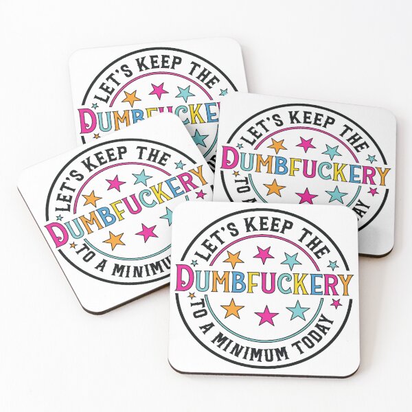 Item preview, Dumbfuckery – Funny Sarcastic Quote Typography Design designed and sold by Golden Blaze Studio.