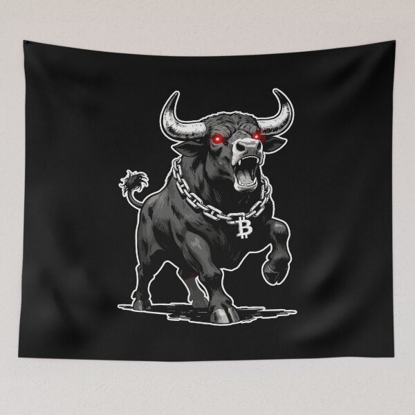 Item preview, Bitcoin Bull Red Laser Eyes Crypto Bullrun Gift designed and sold by Pineapple-Tree.