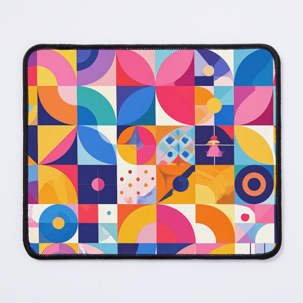 Aperçu de l'œuvre Art mural géométrique abstrait moderne – Motifs colorés créée et vendue par MoonLab Design.