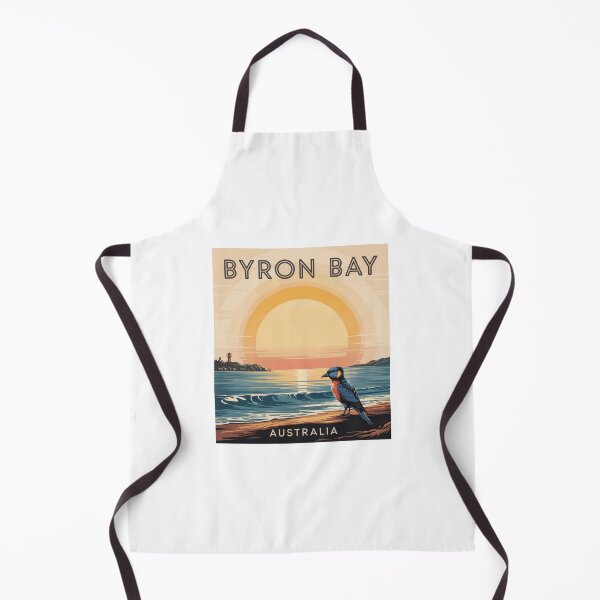 Item preview, Byron Bay Australia Retro Sunset Wildlife Poster designed and sold by CircinusStore.