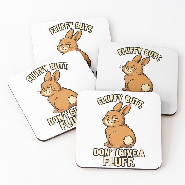 Item preview, Fluffy Butt, Don’t Give a Fluff – Sarcastic Bunny Humor Design designed and sold by storelibertys.