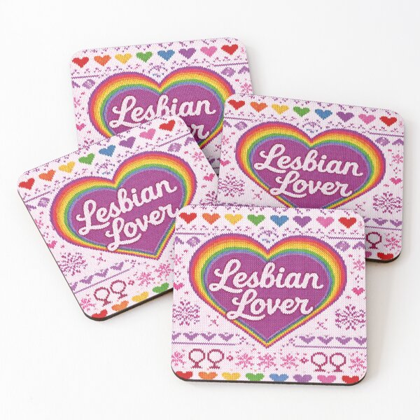 Item preview, Lesbian Lover Pride – Retro knitting pattern with rainbow heart designed and sold by Mauswohn.