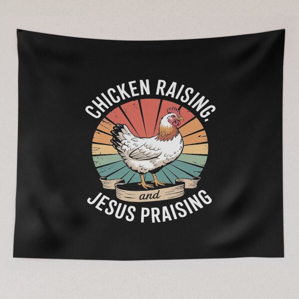 Item preview, Chicken Raising & Jesus Praising Men Women designed and sold by MarryIsMonth.