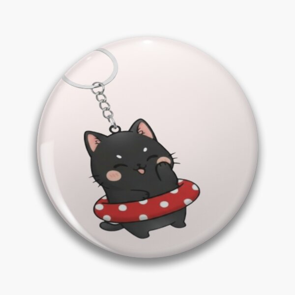 Item preview, Hanging Keyring – Cute Floating Cat Illustration designed and sold by HNstory.