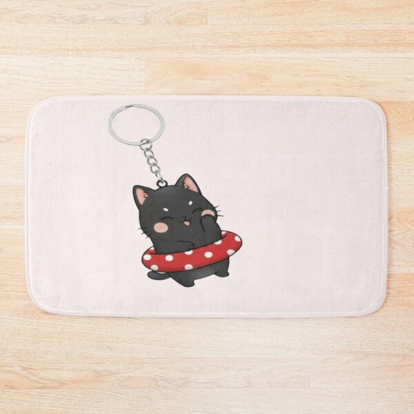 Item preview, Hanging Keyring – Cute Floating Cat Illustration designed and sold by HNstory.