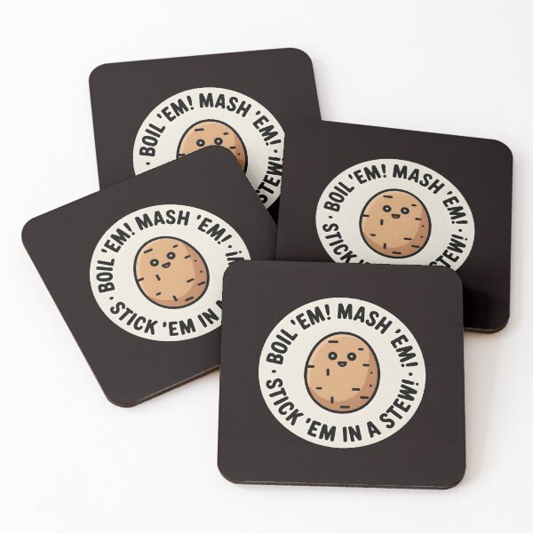 Item preview, Taters Po-Ta-Toes – Funny Potato Quote Boil`Em Mash`Em Design designed and sold by Redgiant87x.