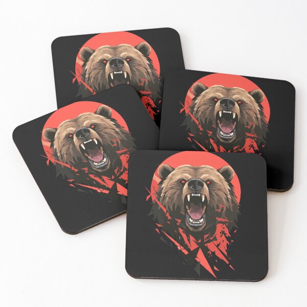 Item preview, The Roaring Crimson Grizzly designed and sold by ifundesign.