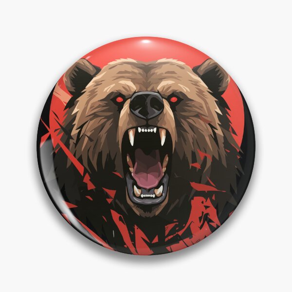 Item preview, The Roaring Crimson Grizzly designed and sold by ifundesign.